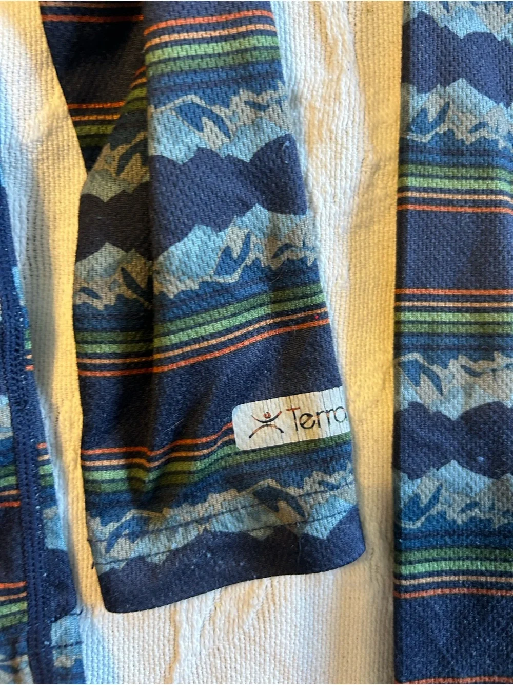 Terramar Kids Boys 4T Thermal Baselayer Set Top & Pants Mountains Stripes